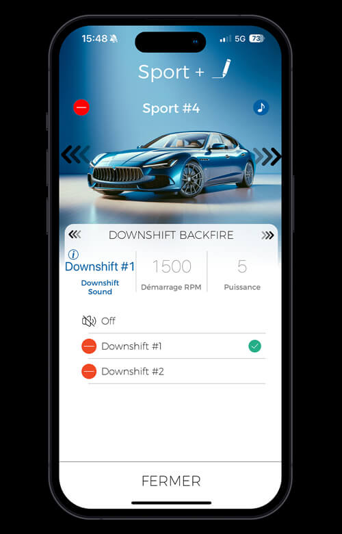 Maxhaust App Screenshot